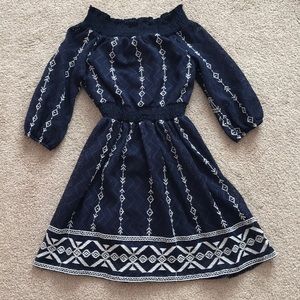 Girls off shoulder dress